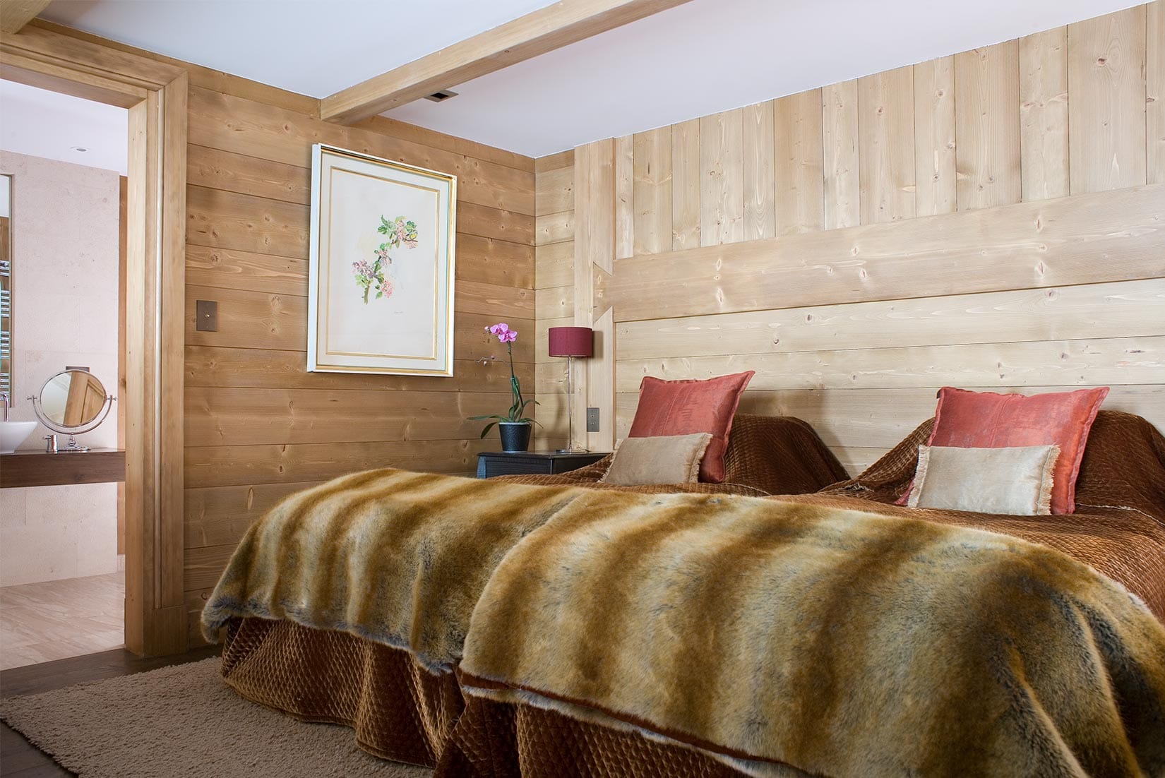 Ski Chalet Twin bedroom