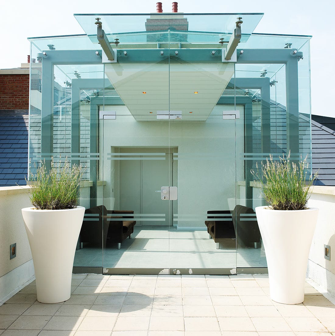 Commercial roof terrace